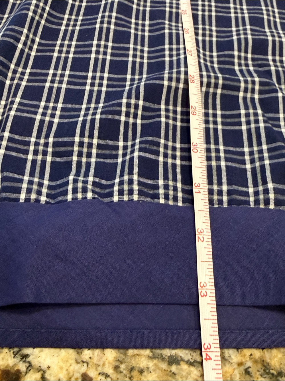Silence + Noise western midi dress blue white plaid SZ SM - Picture 9 of 12
